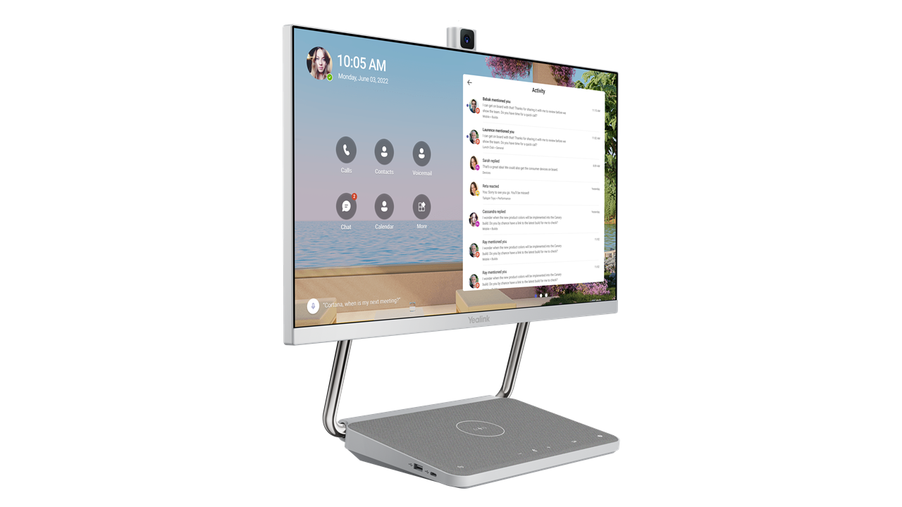 YEALİNK DeskVision A24 Microsoft Teams Ekranı